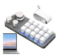 Generico Tastiera di scelta rapida, tastiera di copia e incolla - Tastiera programmabile meccanica a 15 chiavi - KeyPad macro multifunzionale, accessori di lavoro e di gioco per PC, computer, laptop