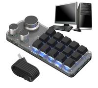 Generico Tastiera di scelta rapida, tastiera di copia e incolla | Tastiera programmabile meccanica a 15 chiavi,KeyPad macro multifunzionale, accessori di lavoro e di gioco per PC, computer, laptop