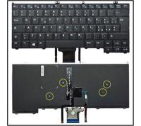 Generico TASTIERA ITALIANA PER DELL 0HPW10 0JRVM3 0KR1D5 NERA RETROILLUMINATA TRACKPOINT