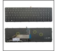 Generico Tastiera Italiana per HP 827028-061 738697-D61 Nera con Frame RETROILLUMINATA