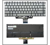 Generico Tastiera Italiana per HP Pavilion Plus 14-EH1015NL Silver RETROILLUMINATA