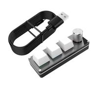 Generico Tastiera Programmabile - Tastierino Macro Meccanico, Tastiera Meccanica Wireless Con RGB, Tastieras Macro Con, Tastieras Silenziosa Per Giochi Di Studio E Lavoro Per Uomini E Donne, Per