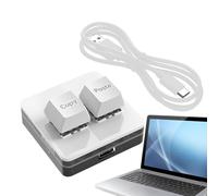 Generico Tastiere da gioco con 2 tasti hot swap - Copia e incolla tastiera mini USB - Tastiera mini USB retroilluminata RGB con ergonomia universale, adatta ai viaggi e alla scuola