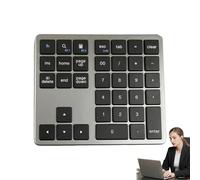 Generico Tastierino numerico wireless, tastiera numerica piccola - Tastierino numerico a 35 tasti | Utilizza la tastiera meccanica wireless silenziosa, il tastierino del computer per l'assistente del
