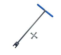 Generico Tasto di spegnimento 'acqua | Chiave della valvola di controllo a forma di T | Valve Shut Off Spanner - Per l'irrigazione idraulica Outdoor Backyard Garden Lawn Casualità