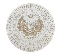 Generico Tavola A Sette Stelle - Piastra per Divinazione con Pendolo in Legno da 15 Cm | Design del Simbolo Metafisico dello Strumento Rabdomante Energetico Rotondo | Decorazione per La Meditazione