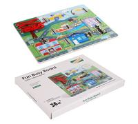 Generico Tavola Sensoriale | Giocattoli Educativi in Legno per Imparare,Puzzle con Competenze di Base per la Vita - per Casa Scuola Viaggio Auto Aereo Playroom Festa Compleanno Natale Ragazzi Ragazze