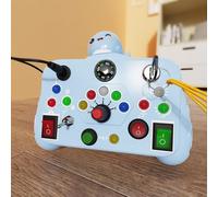 Generico Tavoletta LED per Bambini, Giocattolo Montessori, Lavagna sensoriale per Bambini, interruttori della Luce, attività di apprendimento prescolare, Giocattolo da Viaggio Portatile