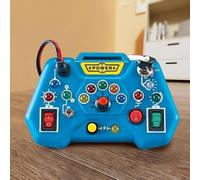 Generico Tavoletta LED per Bambini, Giocattolo Montessori, Lavagna sensoriale per Bambini, interruttori della Luce, attività di apprendimento prescolare, Giocattolo da Viaggio Portatile