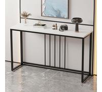 Generico Tavolini consolle da Ingresso in Vetro, tavolini Stretti da Soggiorno, consolle Rettangolare, tavolino d'ingresso Contemporaneo con Gambe in Metallo, Design salvaspazio per Soggiorno, corrid
