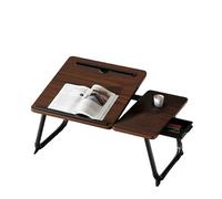 Generico Tavolino da Letto Portatile per Laptop con Slot per schede e Spazio per Tazze, scrivania Pieghevole per la Lettura e l'uso sul Divano a casa (H)