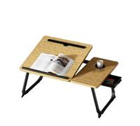 Generico Tavolino da Letto Portatile per Laptop con Slot per schede e Spazio per Tazze, scrivania Pieghevole per la Lettura e l'uso sul Divano a casa (A)