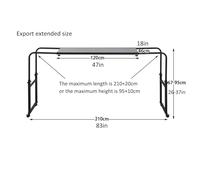 Generico Tavolino da Letto Regolabile con Ruote - Scrivania da Comodino con Ruote per Laptop e Scrittura, Altezza 120x46 cm, Vassoio da Letto Portatile per Una Facile Mobilità, Perfetto per l'uso in