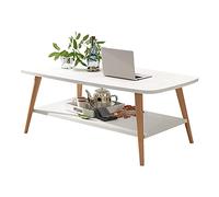 Generico Tavolino da tè/tavolino da Divano a Doppio Strato in Legno massello in Stile Giapponese, Design Moderno per Piccoli Appartamenti e Sale Studio per Il Tempo Libero