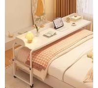 Generico Tavolino sopraletto Regolabile per Uso con Laptop e Computer, scrivania Mobile sul Comodino per Letti da 1,2 a 2 Metri, Perfetto per L'Ufficio Domestico e Lo Studio