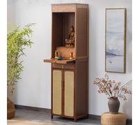 Generico Tavolo Altare Personale con cassetto, mobiletto per la Meditazione, Supporto per Puja per l'arredamento della casa, Supporto per Preghiera per soggiorni e templi (Marrone, 50 cm/19,7 Pollici