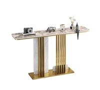 Generico Tavolo consolle per Ingresso, tavolini Stretti con Struttura in Metallo, Tavolo consolle Moderno, tavolini per Ingresso, corridoio, Foyer, Soggiorno (Oro B, 100 cm/39,4 Pollici)