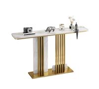 Generico Tavolo consolle per Ingresso, tavolini Stretti con Struttura in Metallo, Tavolo consolle Moderno, tavolini per Ingresso, corridoio, Foyer, Soggiorno (Oro A, 100 cm/39,4 Pollici)