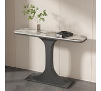 Generico Tavolo consolle per Ingresso, Tavolo consolle Moderno, tavolini Stretti con Struttura in Metallo, per Ingresso, corridoio, Soggiorno, Facile da Montare (Grigio Canna di Fucile B, 120 cm/47,