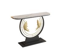Generico Tavolo consolle per Ingresso, Tavolo consolle Stretto con Struttura in Metallo, Tavolo da Divano con Struttura Robusta e affidabile, per Soggiorno, corridoio, Ingresso (Nero A, 100 cm/39,4