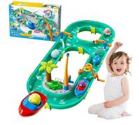 Genérico Tavolo da acqua per bambini da 4 a 8 anni, pista da corsa acquatica, giocattoli da spiaggia per giardino patio all'aperto sala giochi scuola casa pic-nic cortile interno e compleanno