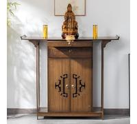 Generico Tavolo da Altare Personale con cassetti portaoggetti - Mobiletto per Meditazione con Pannello Estraibile per soggiorni, santuari Domestici e templi (48" x15,7 x40,9)