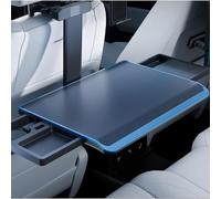 Generico Tavolo da Auto Multiuso in Lega di Alluminio, con Supporto per Tablet e Telefono, scrivania Portatile Pieghevole per Sedile Posteriore, per Mangiare e Viaggiare
