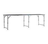 Generico Tavolo da Beer Pong Pieghevole 240 cm Nero,Arte e Svago,Party e Festeggiamenti,Articoli per la Festa,Giochi alcolici,Birra Pong,Tavoli per Birra pong-48188