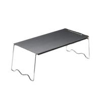 Generico Tavolo da esterno portatile in metallo e lega di alluminio pieghevole for campeggio for barbecue(SK-9S-BK)