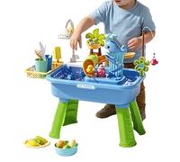 Generico Tavolo da Gioco Acquatico - Stazione sensoriale interattiva, Custodia per in Resina Rigida Articolo | per Bambini Tavolo da Acqua per attività all'aperto Giocattoli Ragazzi Ragazze Fuori dal