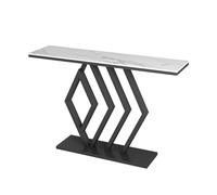 Generico Tavolo da Ingresso, tavolini rettangolari Dietro Il Divano, Accenti in Legno Stretti, per Ingresso, Soggiorno, corridoio, Foyer, Facile da Montare (Nero, 100 cm/39,4 Pollici)