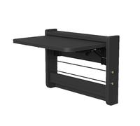 Generico Tavolo da lavoro pieghevole a parete, scrivania pieghevole in legno massello per lavanderia, per studio, camera da letto, bagno, cucina, ristorante, bar, scrivania per computer con corda ela