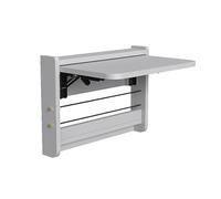 Generico Tavolo da lavoro pieghevole a parete, scrivania pieghevole in legno massello per lavanderia, per studio, camera da letto, bagno, cucina, ristorante, bar, scrivania per computer con corda ela