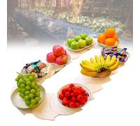 Generico Tavolo da Pranzo Regolabile con Rotazione a 360° - Vassoio Girevole Antiscivolo, Piatto Girevole Rimovibile per Cucina, Feste e Festival - Dimensioni 1,2 m / 3,94 Piedi, Perfetto per intratt