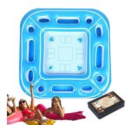 Generico Tavolo Galleggiante per Piscina,Vassoio Impermeabile per Carte da Gioco | Tavolino Portatile Divertente per Estate Vacanze Spiaggia Lago Adulti Bambini
