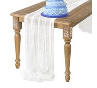 Genérico Tavolo in Chiffon - S di Tessuto Sottile per Feste Romantiche | S Tessuto 71 x 35 Pollici, Tovaglia per la casa, soggiorno, camera da letto, decorazione artistica, matrimonio