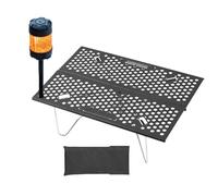 Generico Tavolo pieghevole - Metallo Antiscivolo,Tavolo da Campeggio con Supporto a X,per Interni Esterni Escursionismo Trekking Arrampicata Picnic Spiaggia Viaggio Viaggio su