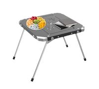 Generico Tavolo Pieghevole Per Campeggio - in Lega di Alluminio Ripiegabile per Giardinaggio,Tavolino da Campeggio Laterale | per Raduni in Giardino Picnic Sport e Terrazzo