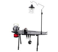 Generico Tavolo Portatile | Scrivania Pieghevole Altezza Regolabile - Tavolo da Picnic Leggero per Pranzo | per Picnic Escursionismo Viaggio Attività all'Aperto e Interno Giardino Patio