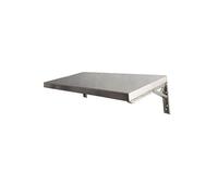 Generico Tavolo pranzo in acciaio inossidabile 304, tavolo pieghevole pieghevole, ripiani supporto montati a parete, for ufficio lavanderia(60x30cm)