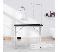 Generico Tavolo Toelettatura per Cani Regolabile con 1 Anello,Marrone,15.3kg,171065