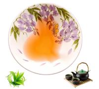 Generico Taza da tè con gatto - Tzza da tè floreale in ceramica dipinta a mano, per bere dal design segreto di un gatto, tazze das tès decorative per caffè, bicchieri con animali | per bevan