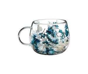 Generico Taza Vidrio Creativa - 300ml Doble Pared Resistente Calor | Vaso Café Té Leche para Hogar Cocina Oficina Dormitorio Apartamento Bebidas Frías