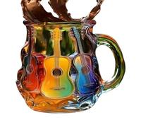 Generico Tazza Chitarra Con Stampa 3D,Design Unico Tazze Arcobaleno Artistico Musicale Con Stampa 3D | Tazze Termoresistenti Collezione Musicisti Regalo Ideale Per Famiglia Colleghi Amici