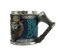 Generico Tazza da caffè da viaggio, boccali da birra per uomo | Tazza da caffè da 450 ml,Bicchiere da birra vintage in acciaio inossidabile per latte, cacao, whisky, cocktail e bevande fredde