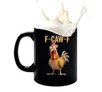 Genérico Tazza da caffè, decorazione per tutte le stagioni, 350 ml, tazza in ceramica per caffè con motivo gallo, per acqua, birra, cioccolato, tè, casa, campeggio, camera da letto, hotel