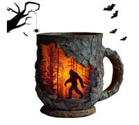 Generico Tazza da Campeggio | Tazza Da Tè Resina Resistente Al Calore Fuoco Bosco Per Campeggio - Cucina, da 400ml per Caffè Birra Tè Succhi