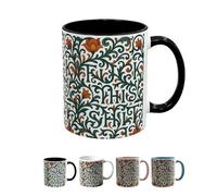 Generico Tazza floreale vintage F*ck This Shit con messaggio nascosto, 2026 nuove divertenti tazze da caffè in ceramica, il modo elegante per sfogarsi, utile, facile da pulire (black)