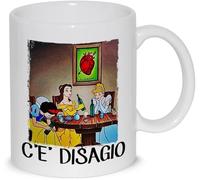 Generico Tazza mug in ceramica Principesse favole c'è disagio Tazza regalo personalizzabile con nome natale pasqua regali mug latte the idea simpatica