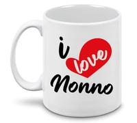 Generico Tazza per il Nonno I Love Nonno, Idea Regalo Originale Festa dei Nonni Natale Compleanno, Tazza in Ceramica per Colazione 100% Made in Italy